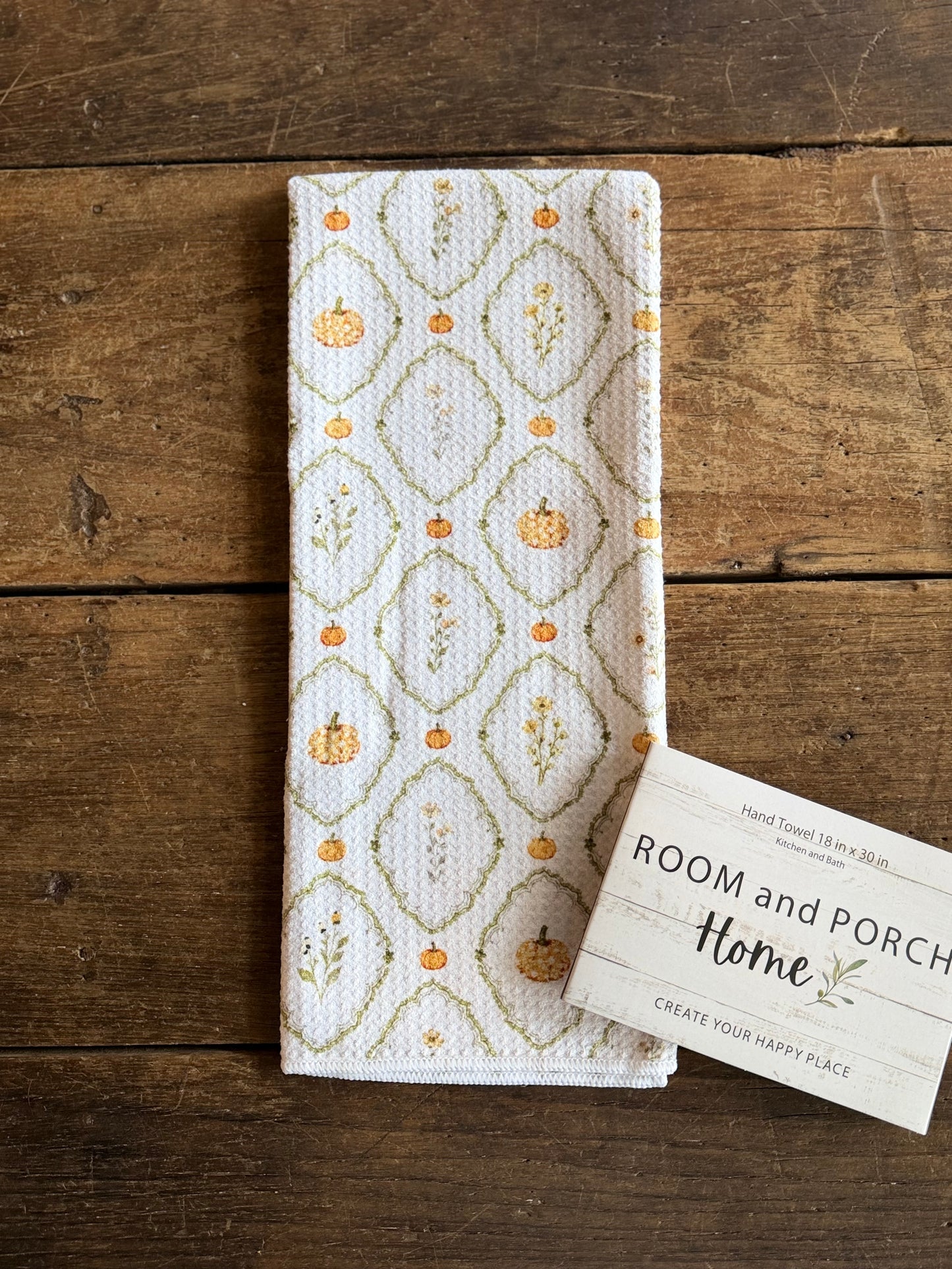 Pumpkin Meadow- Double Sided - Hand Towel