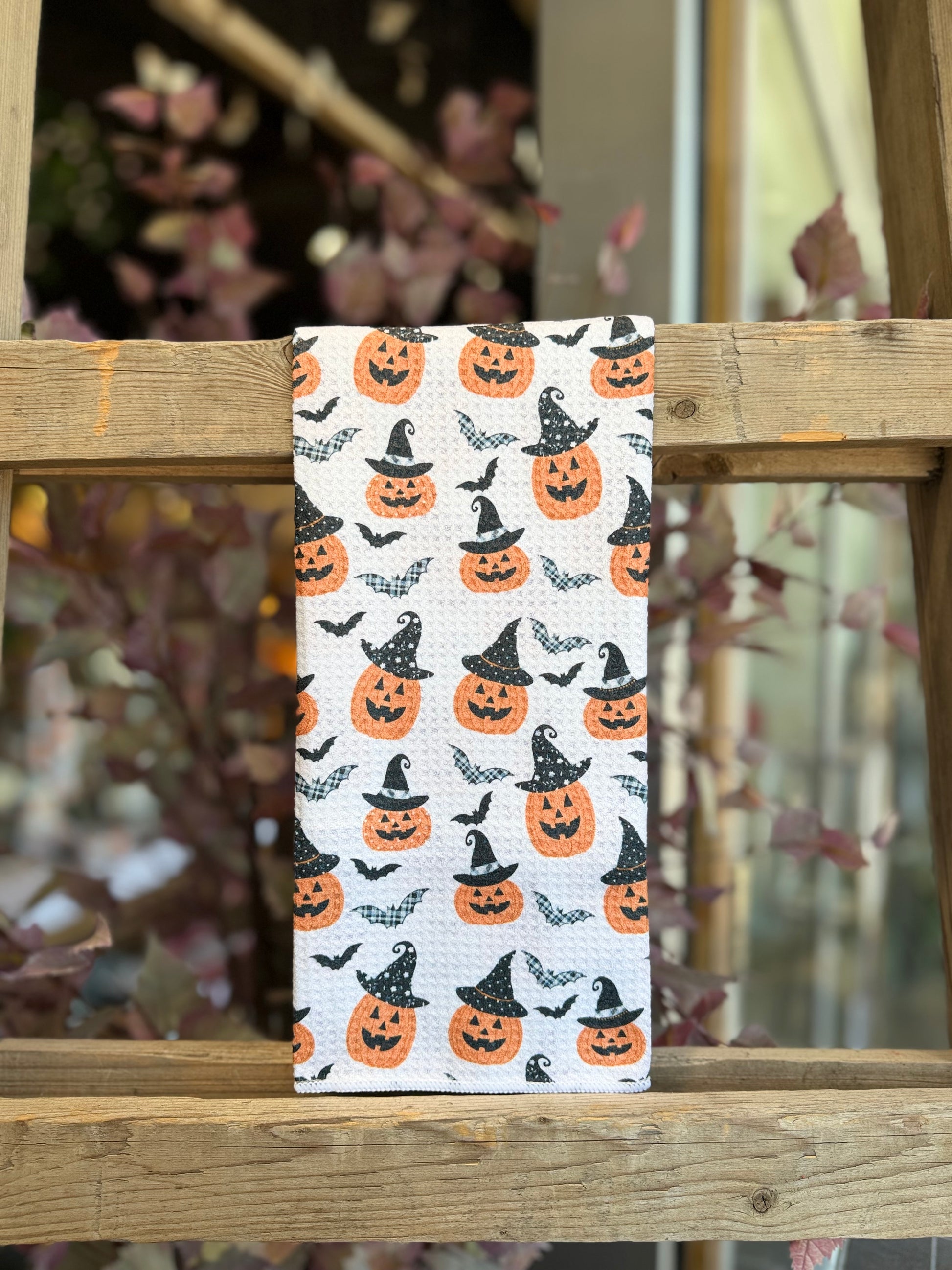 Witchy Pumpkins - Double Sided - Hand Towel - Room and Porch 