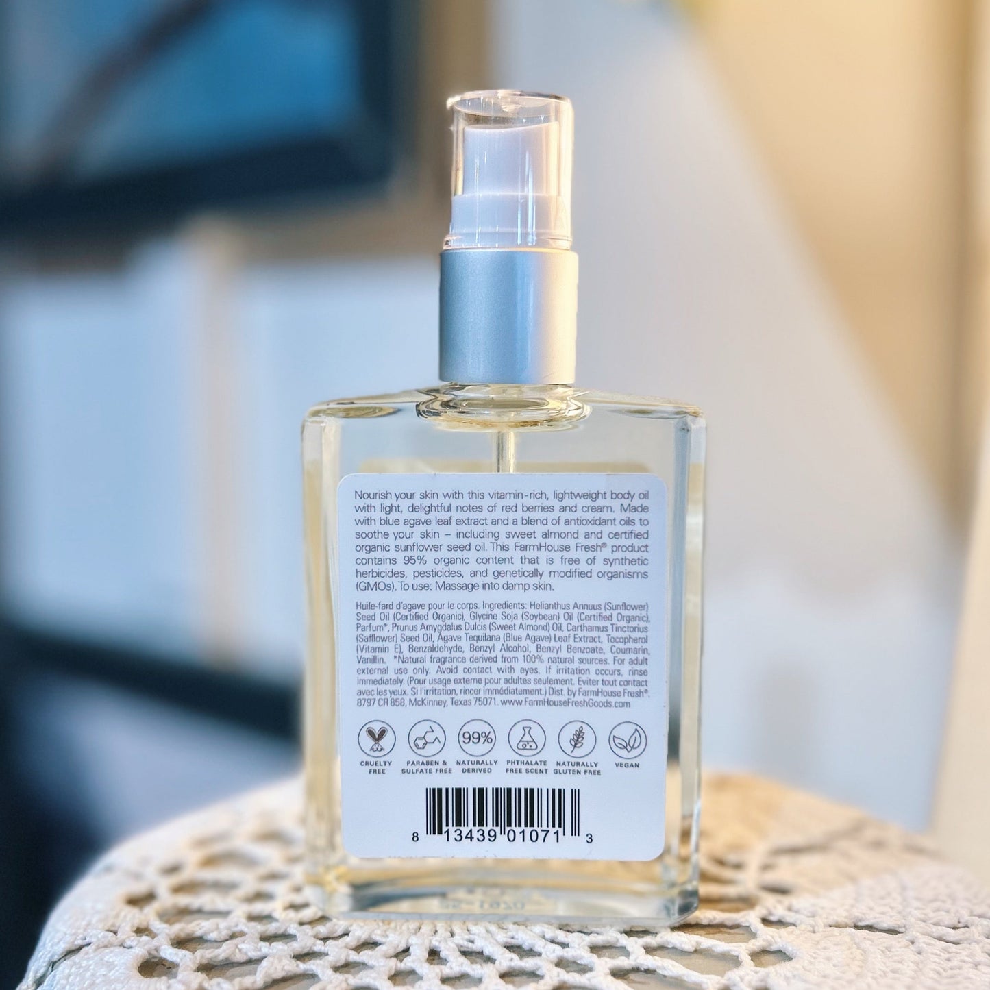 Blushing Agave Organic Body Oil - Room and Porch 