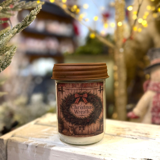 Christmas Wreath Candle
