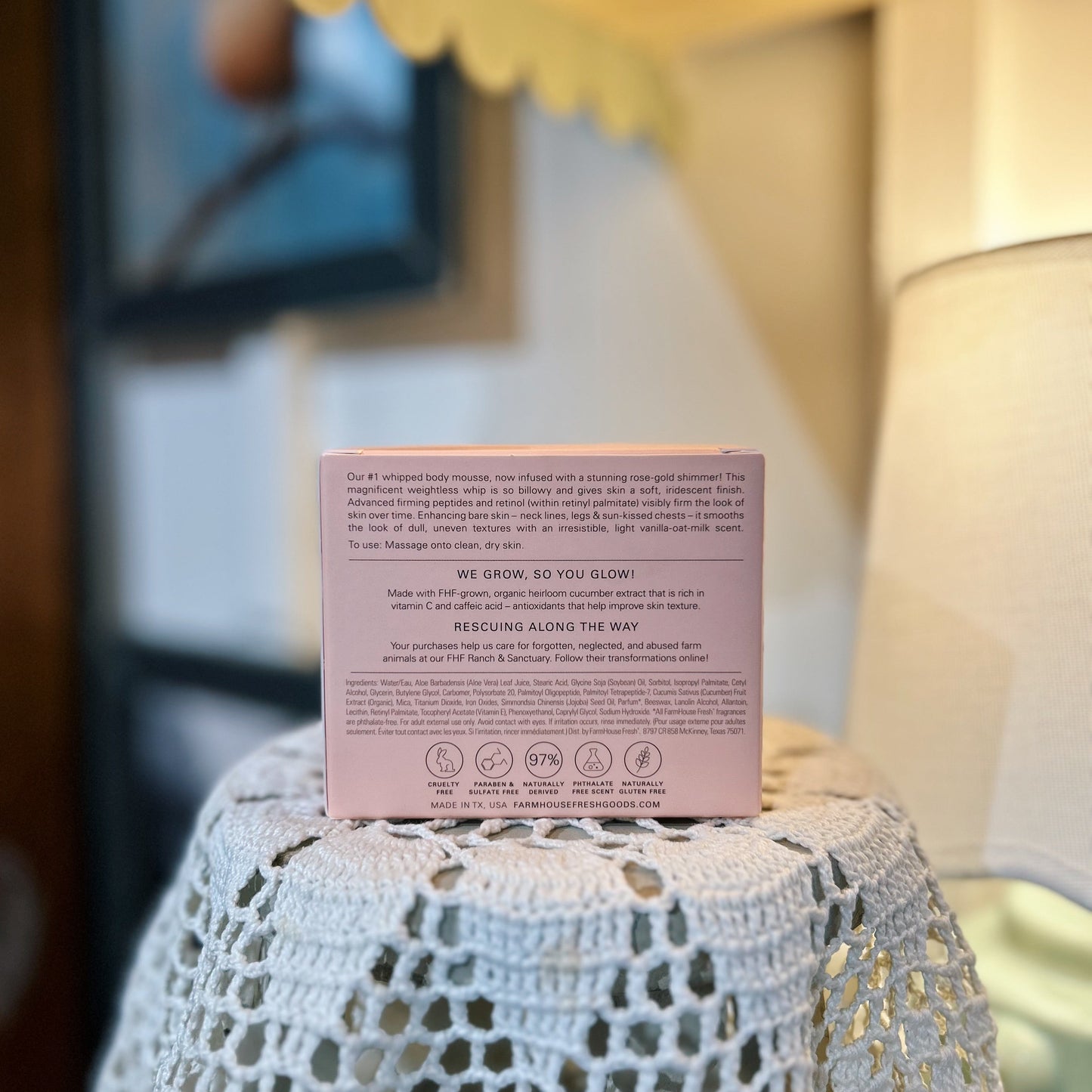 Rose Moon Dip Ageless Body Mousse - Room and Porch 