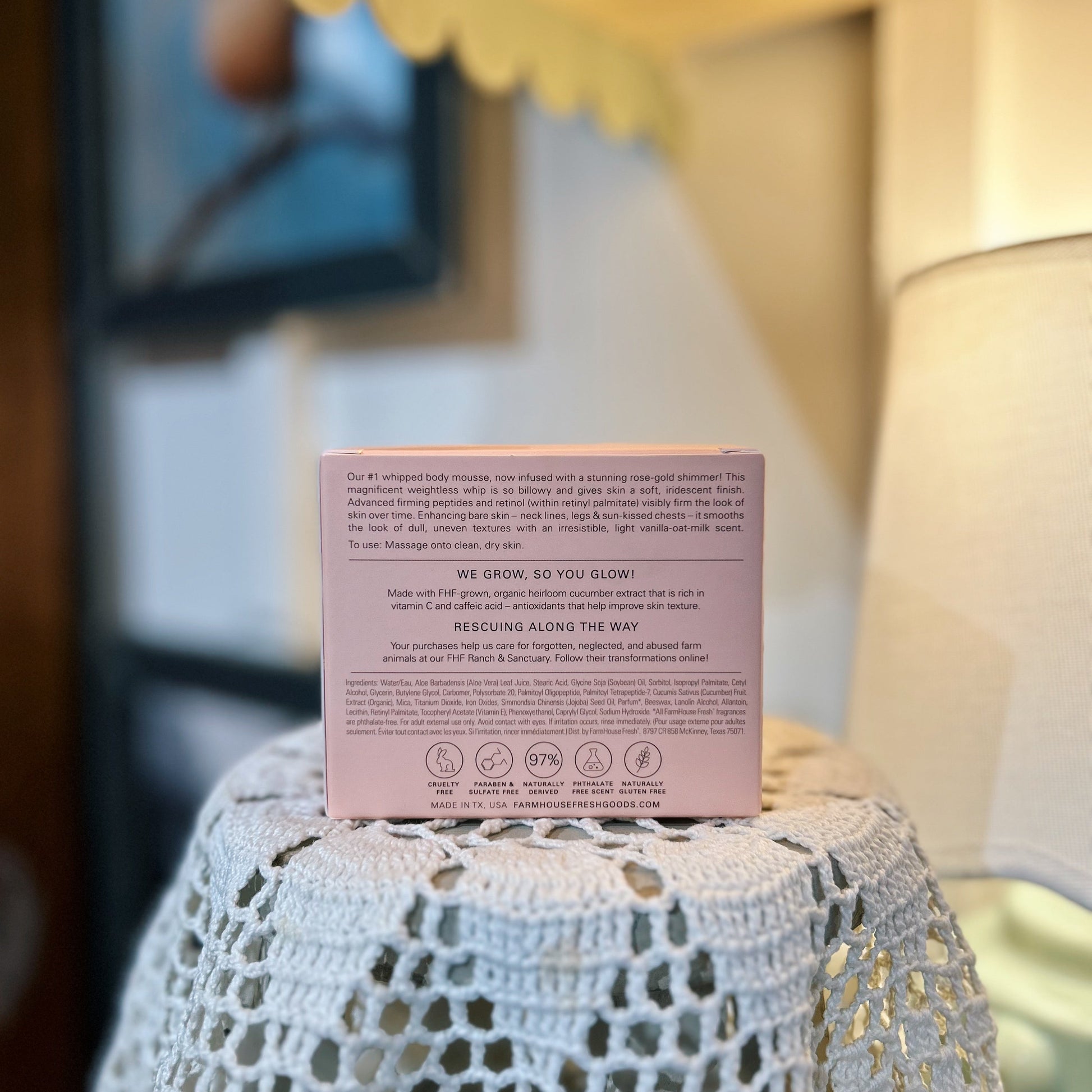 Rose Moon Dip Ageless Body Mousse - Room and Porch 