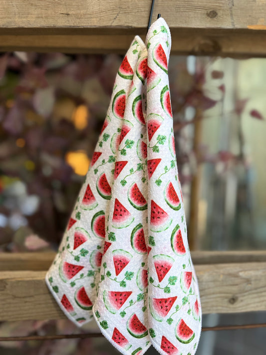 Watermelon Patch - 2 sided - Set of 3 Dishcloths