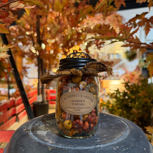 Gingered Pumpkin Primitive Potpourri Jar
