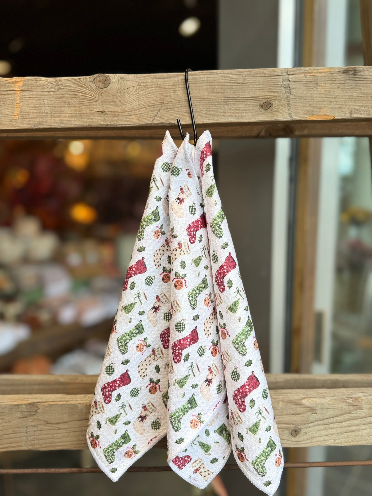 Heirloom Stockings - 2 Sided - Set of 3 Dishcloths