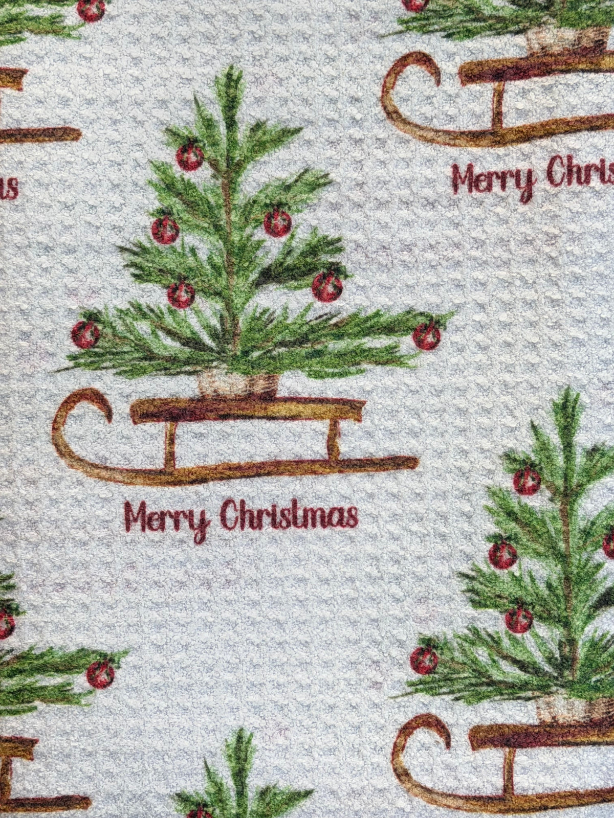 Vintage Merry Christmas - Double Sided - Hand Towel