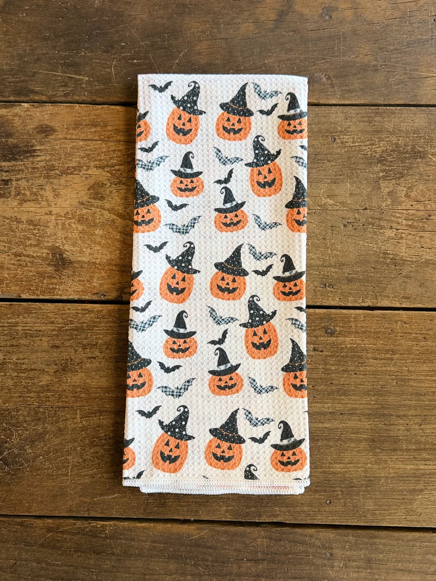 Witchy Pumpkins - Double Sided - Hand Towel - Room and Porch 