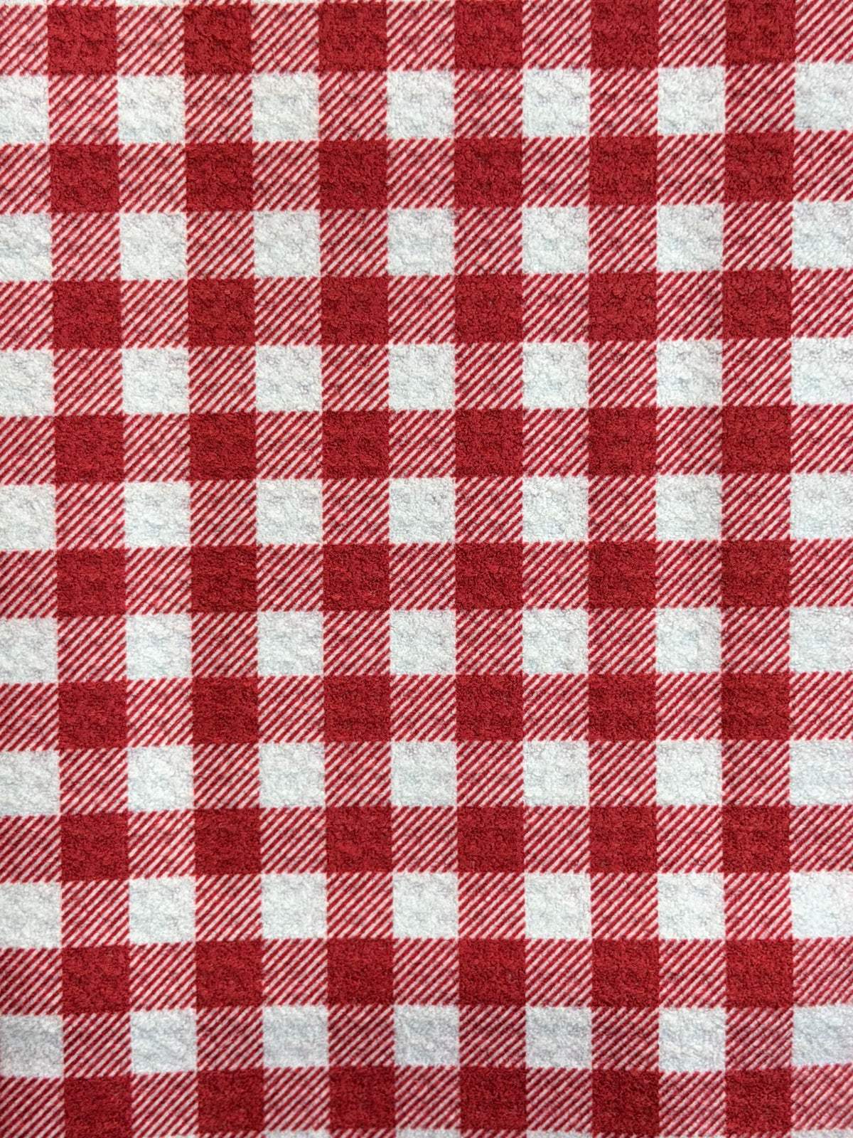 Christmas Red Gingham - 2 sided - Set of 3 Dishcloths - Room and Porch 