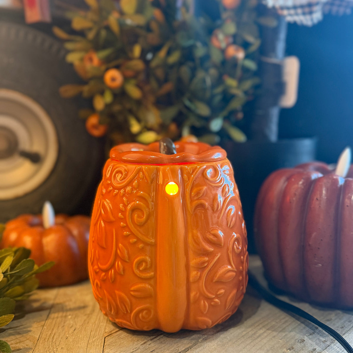 Swirly Pumpkin Wax Warmer