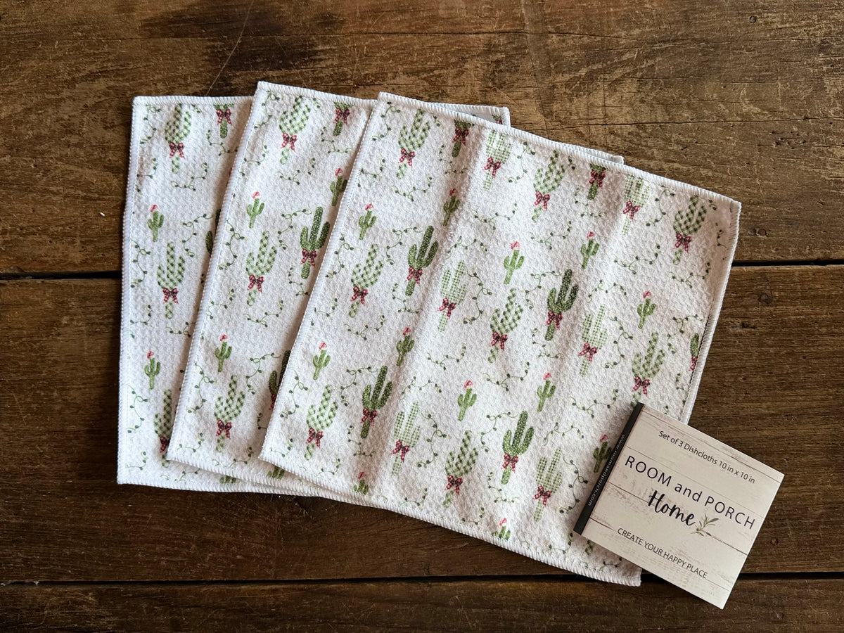 Twinkle In The Desert - 2 Sided -Set of 3 Dishcloths