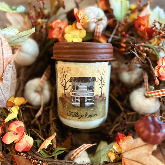Falling Leaves Candle