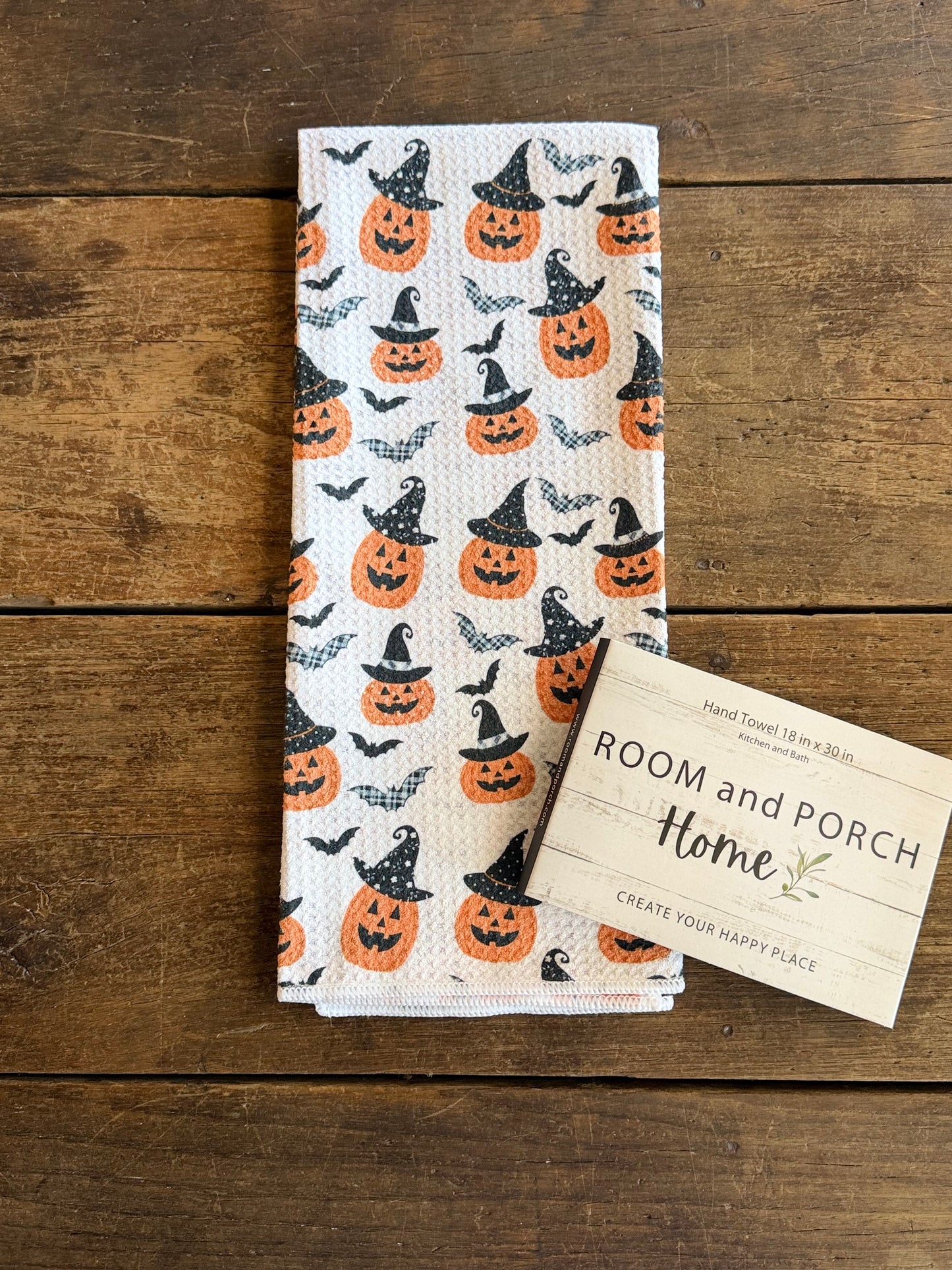 Witchy Pumpkins - Double Sided - Hand Towel - Room and Porch 