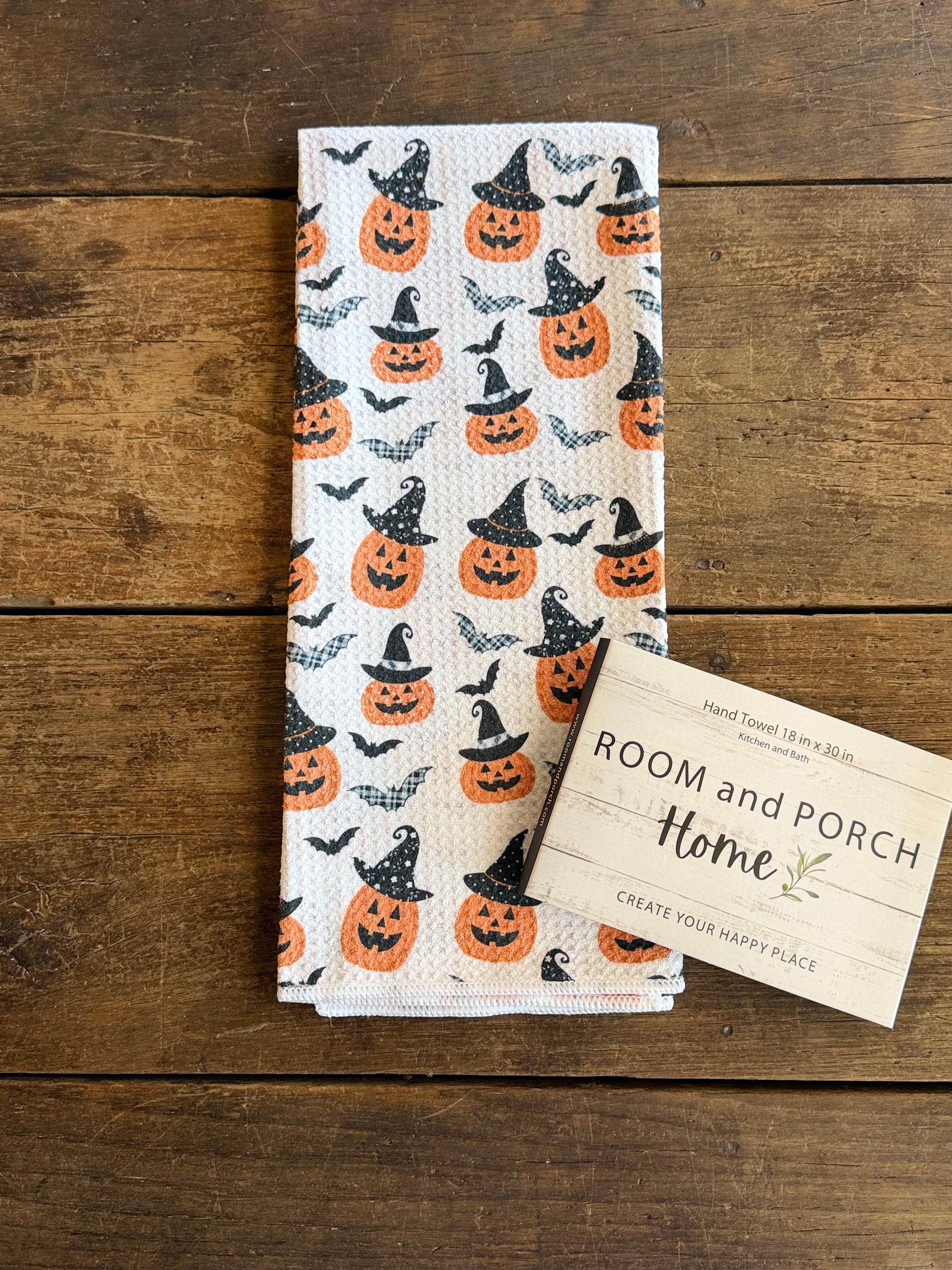 Witchy Pumpkins - Double Sided - Hand Towel - Room and Porch 