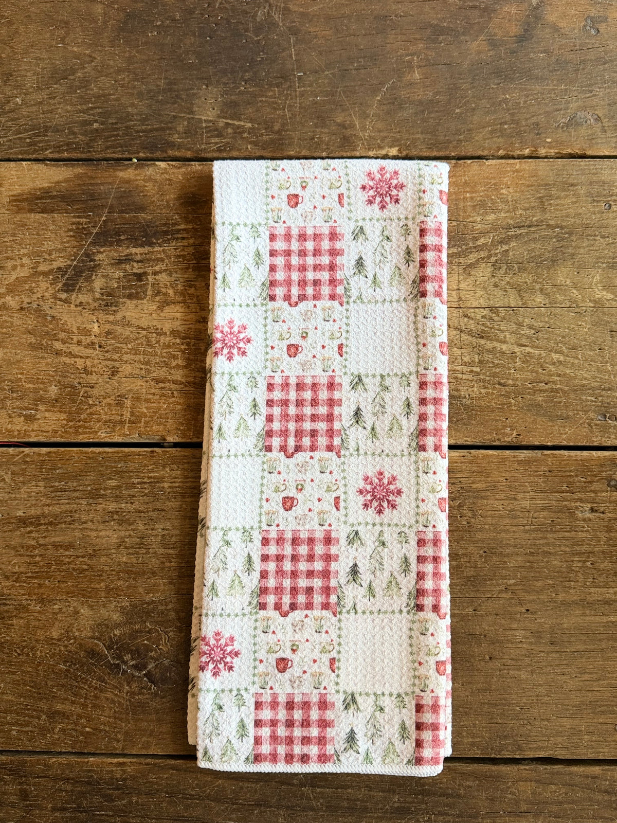 Holiday Patchwork - Double Sided - Hand Towel
