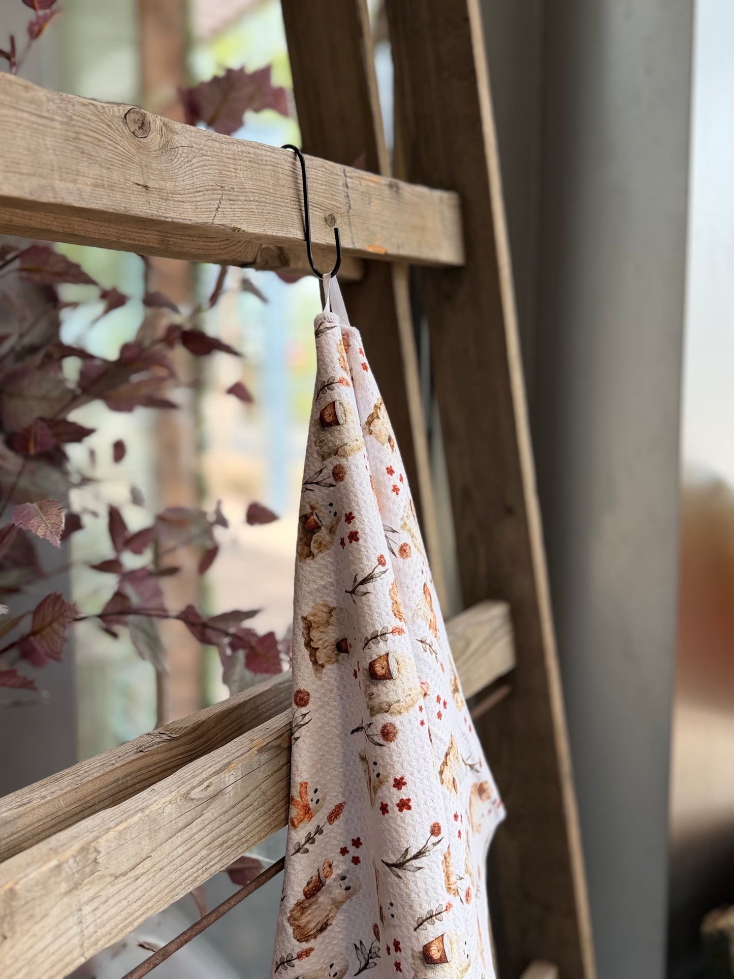 Coffee Ghosts - Double Sided - Hand Towel