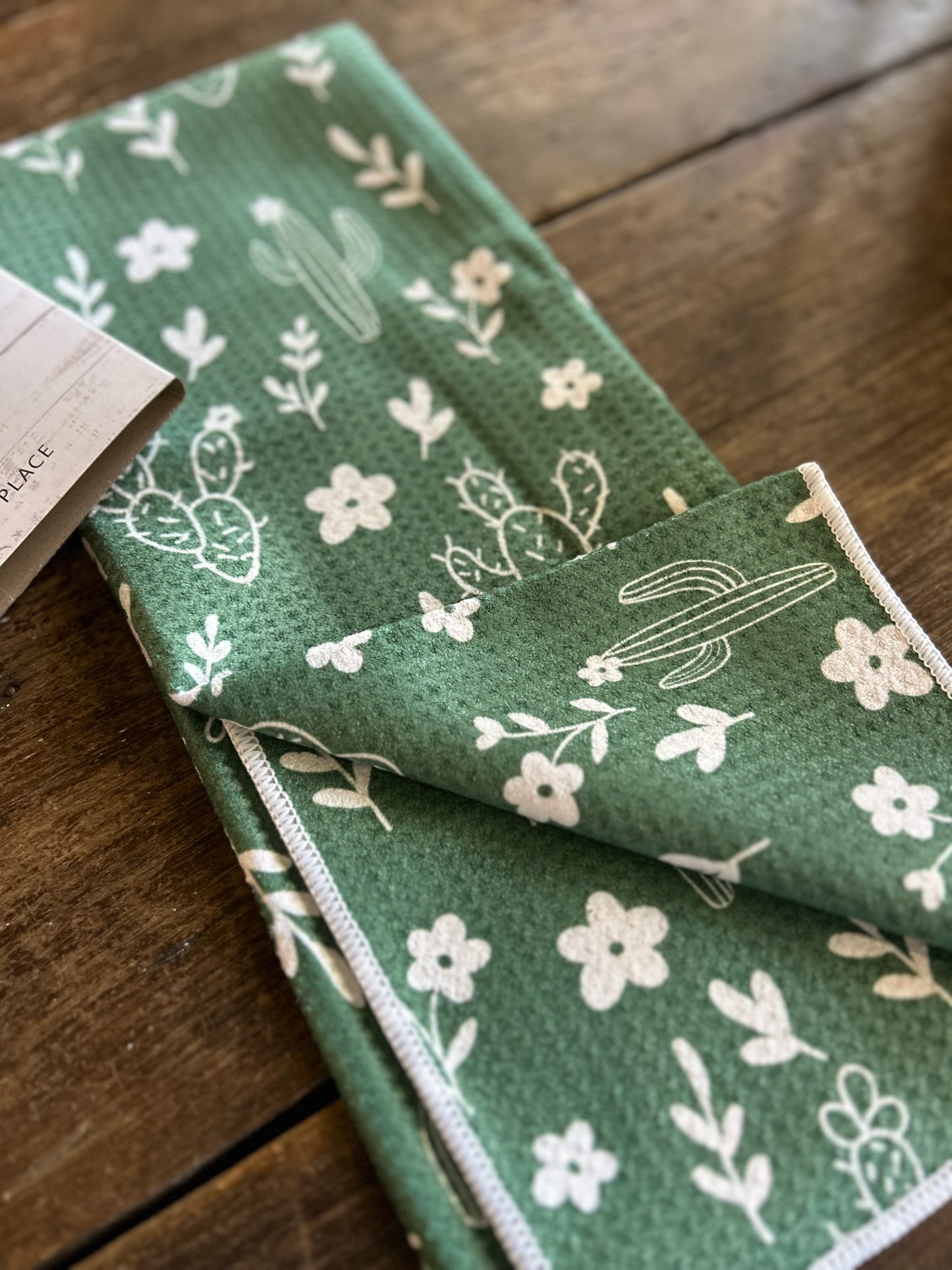 Cactus Garden - Double Sided - Hand Towel