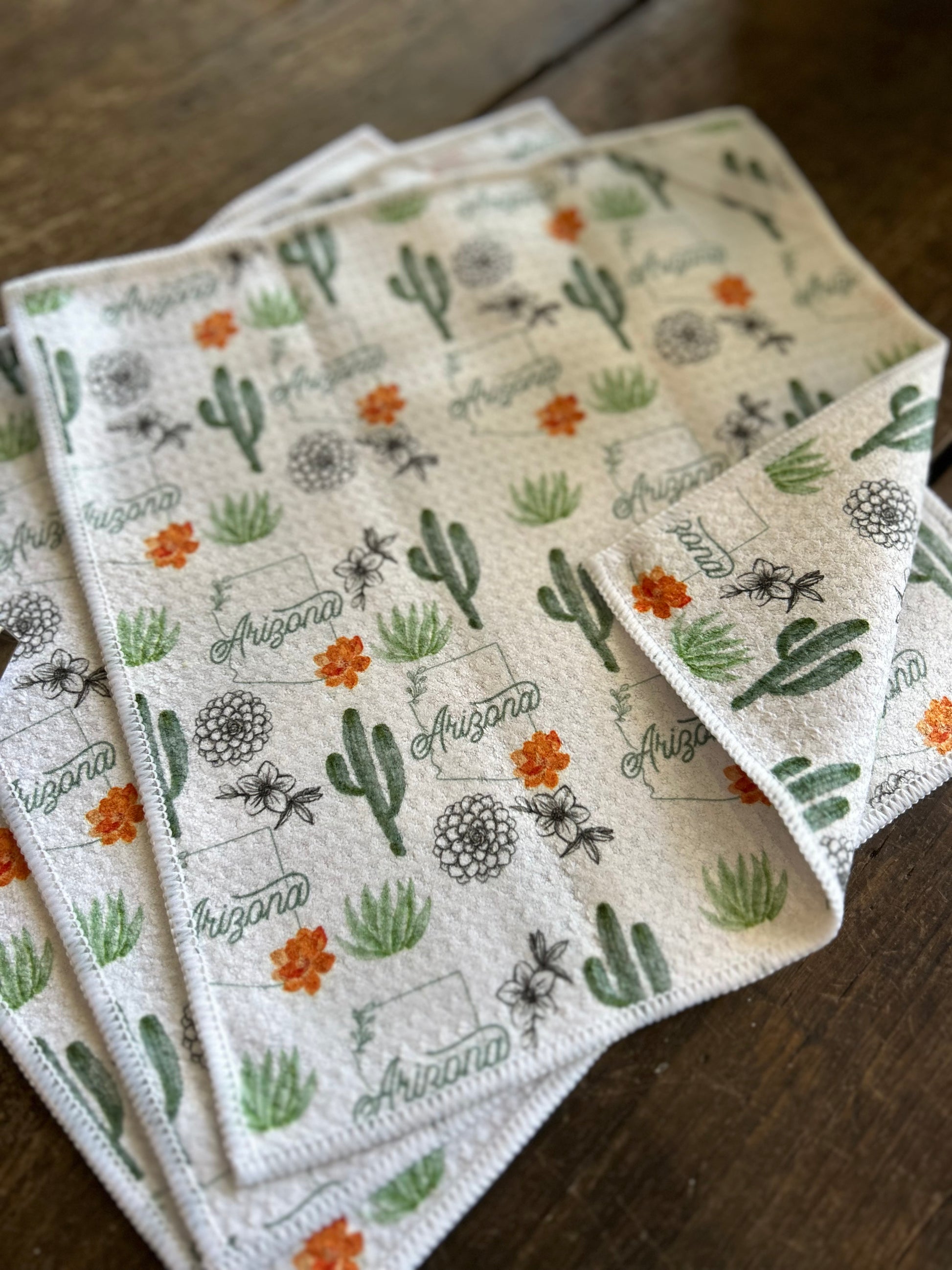 Arizona Beauty - 2 sided - Set of 3 Dishcloths - Room and Porch 