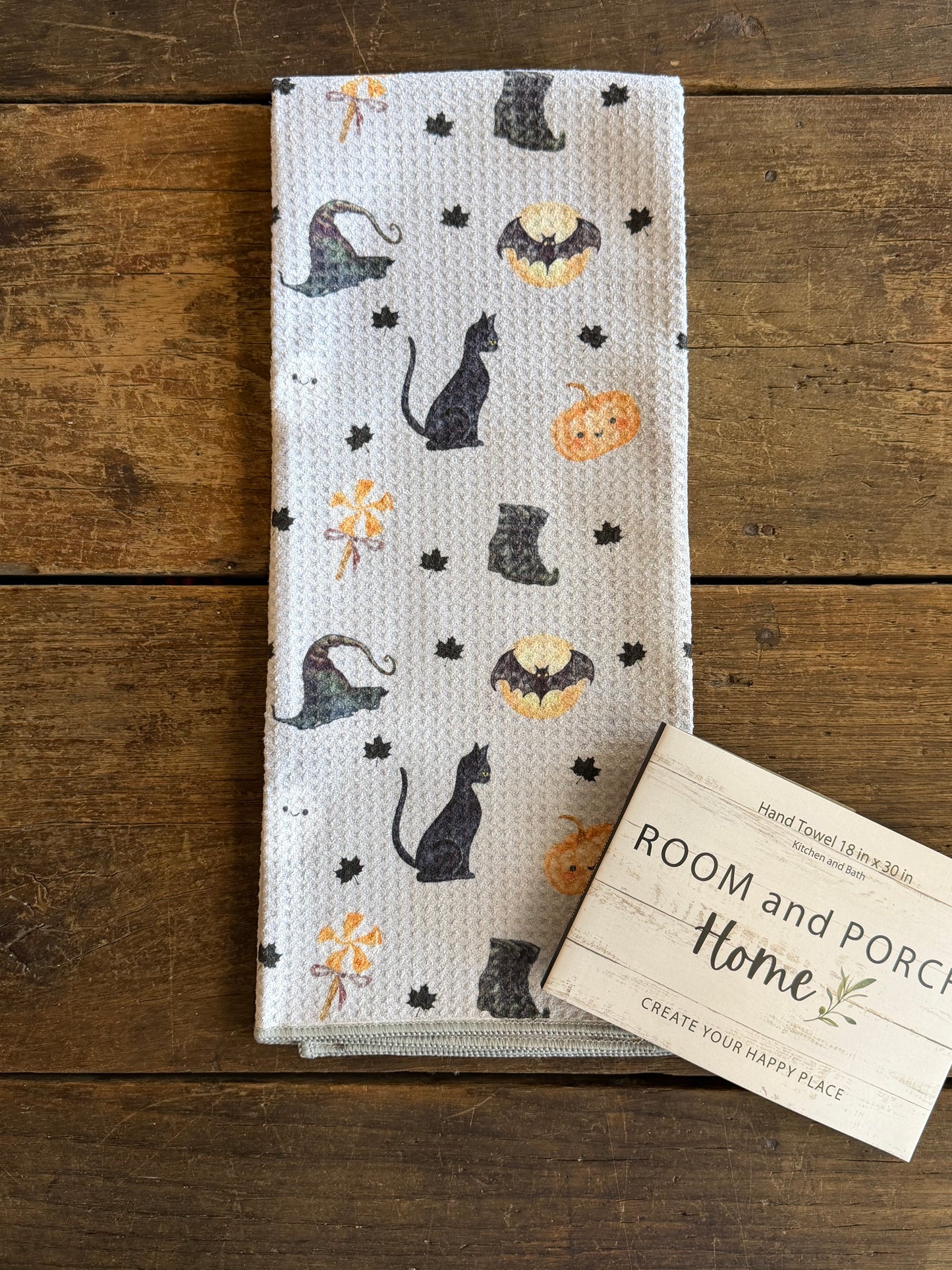 Trick-or-Treat Charms - Double Sided - Hand Towel - Room and Porch 