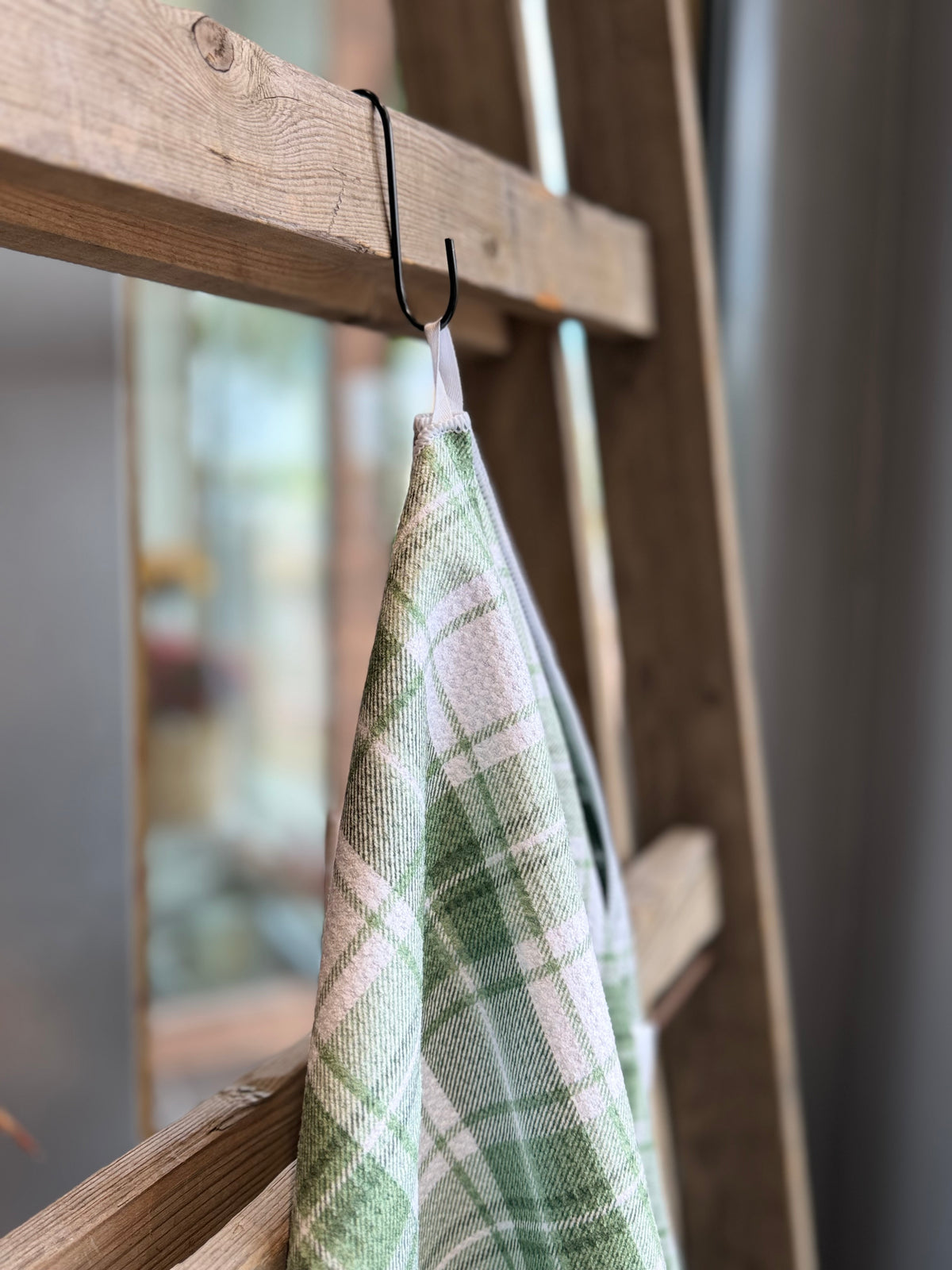 Holiday Green Plaid - Double Sided - Hand Towel