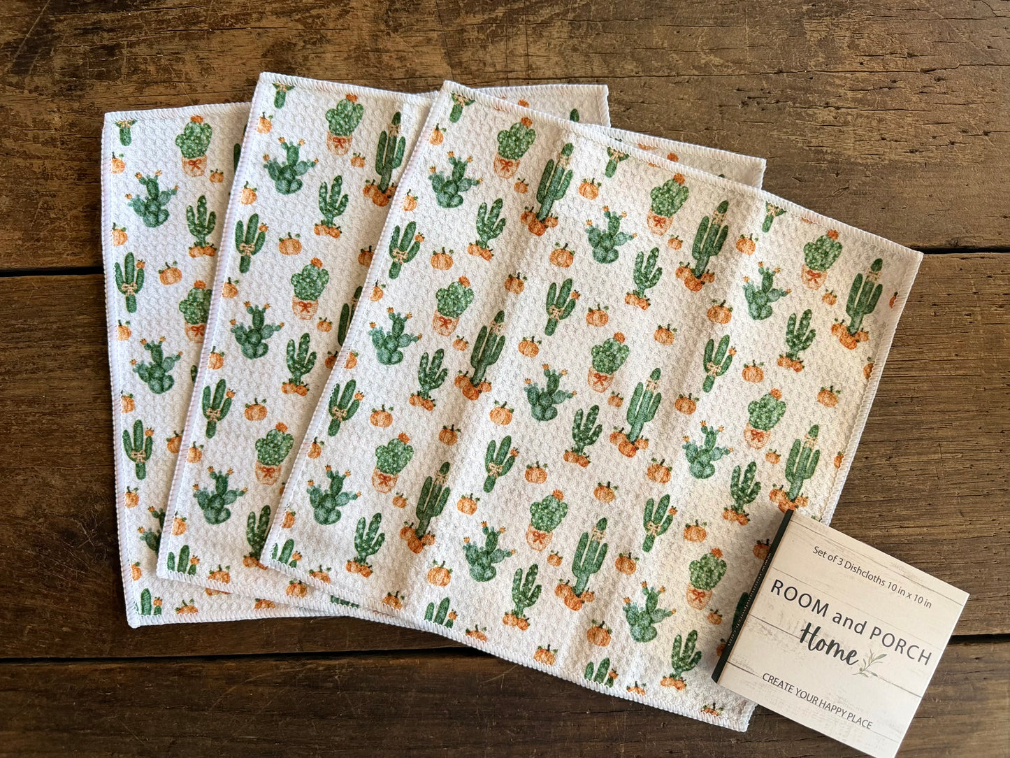 Desert Harvest - 2 Sided - Set of 3 Dishcloths