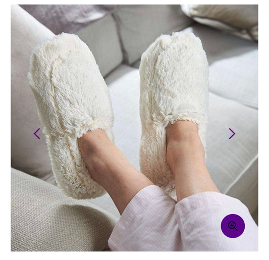 Cream Warmies Slippers - Room and Porch 
