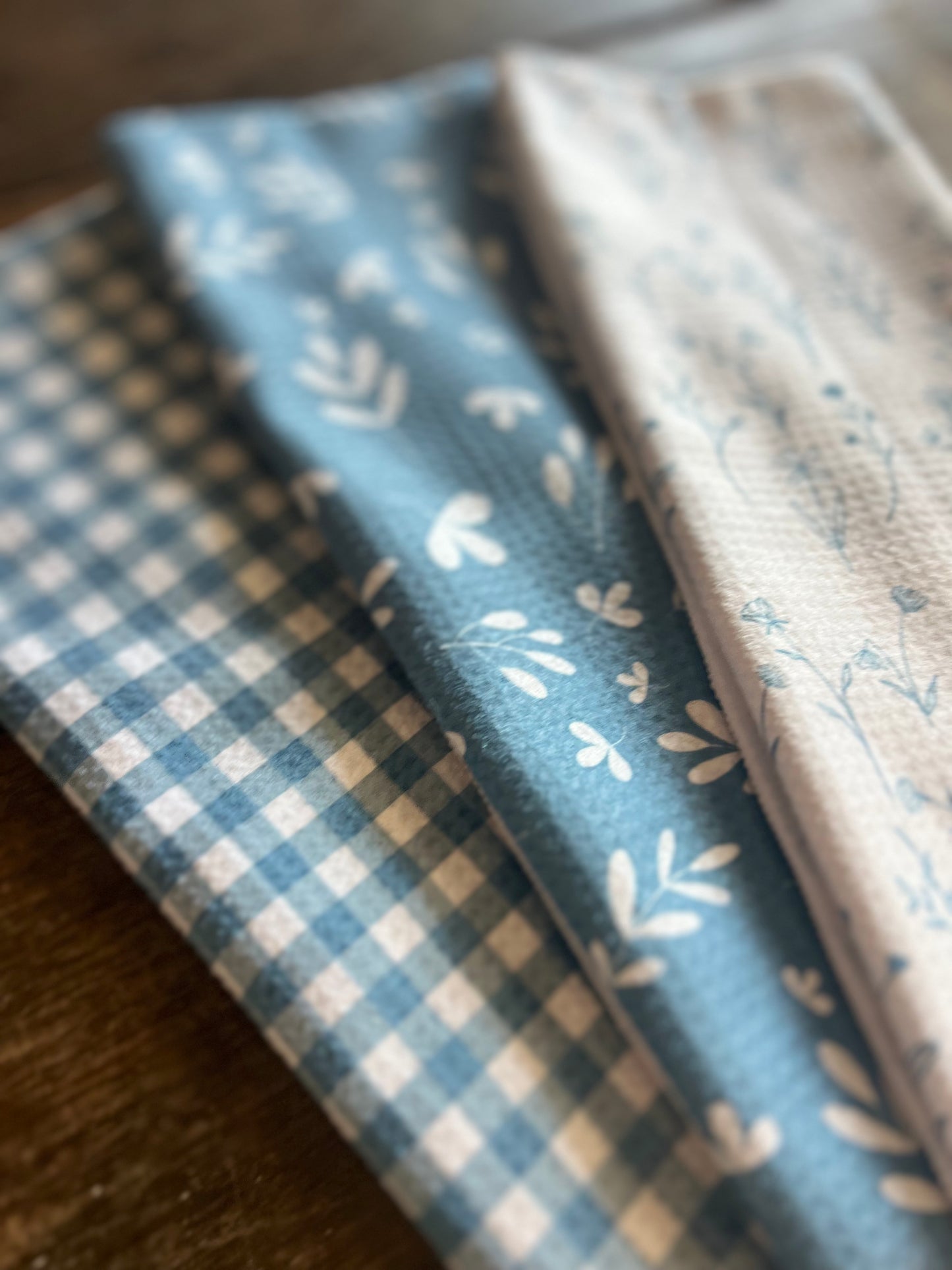 Farmhouse Blue Gingham - Hand Towel