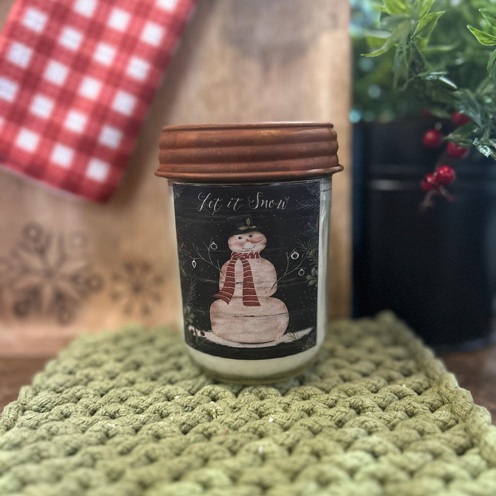 Let it Snow Candle