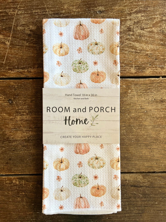 Watercolor Pumpkins - Double Sided - Hand Towel