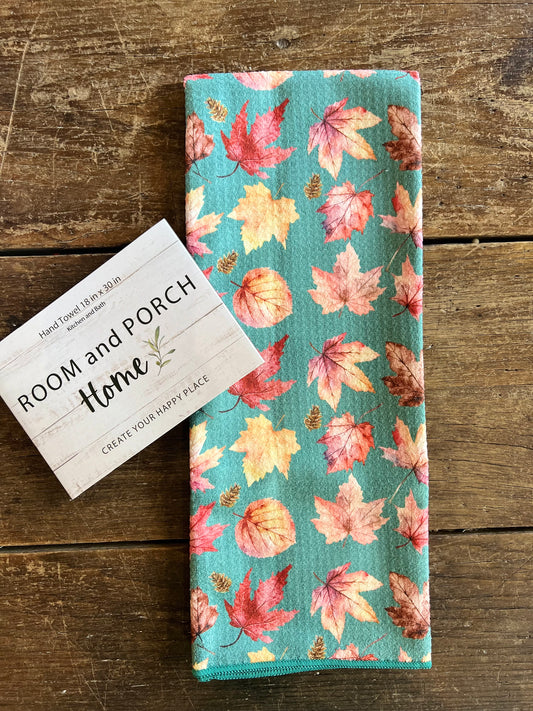 Autumn Leaves - Double Sided - Hand Towel