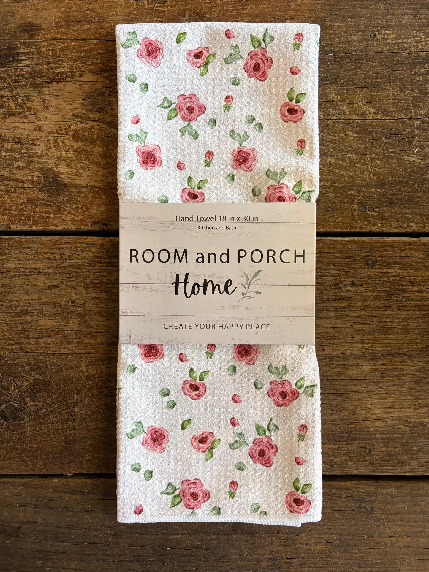 Rose Garden - Double Sided - Hand Towel - Room and Porch 