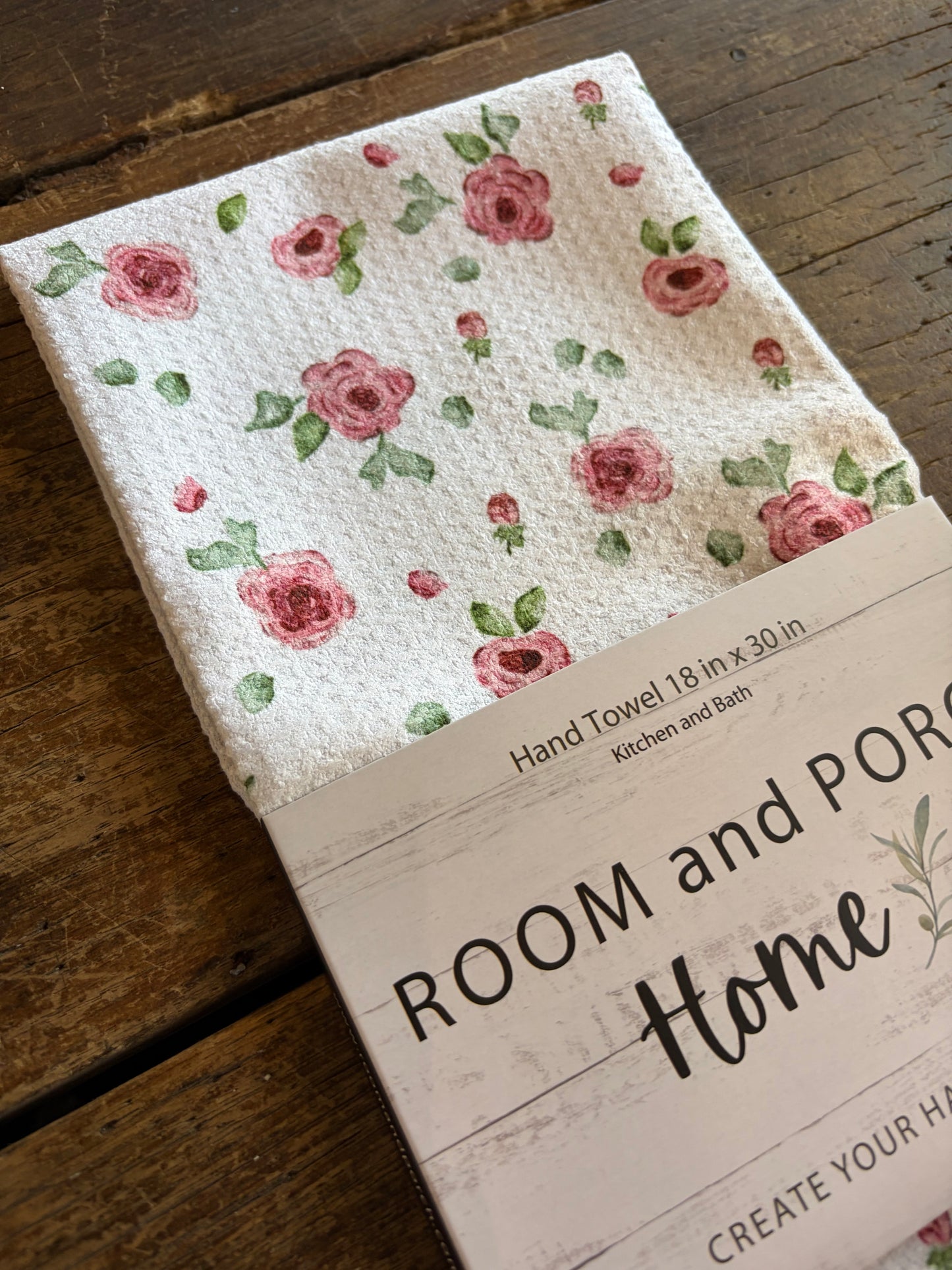 Rose Garden - Double Sided - Hand Towel - Room and Porch 