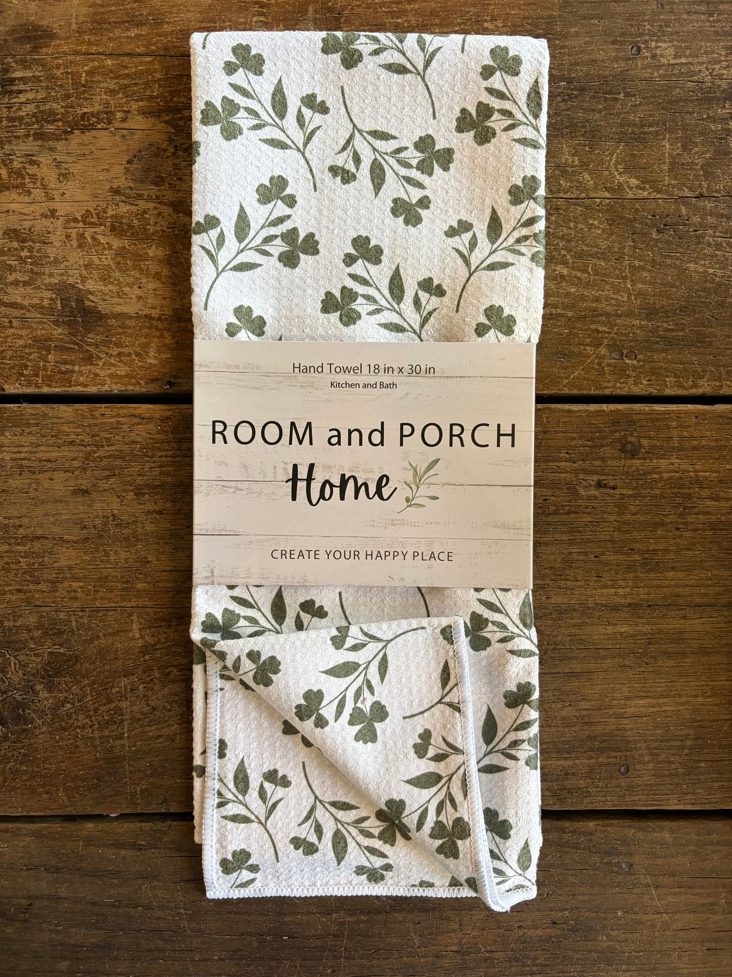 Meadow White - Double Sided - Hand Towel - Room and Porch 