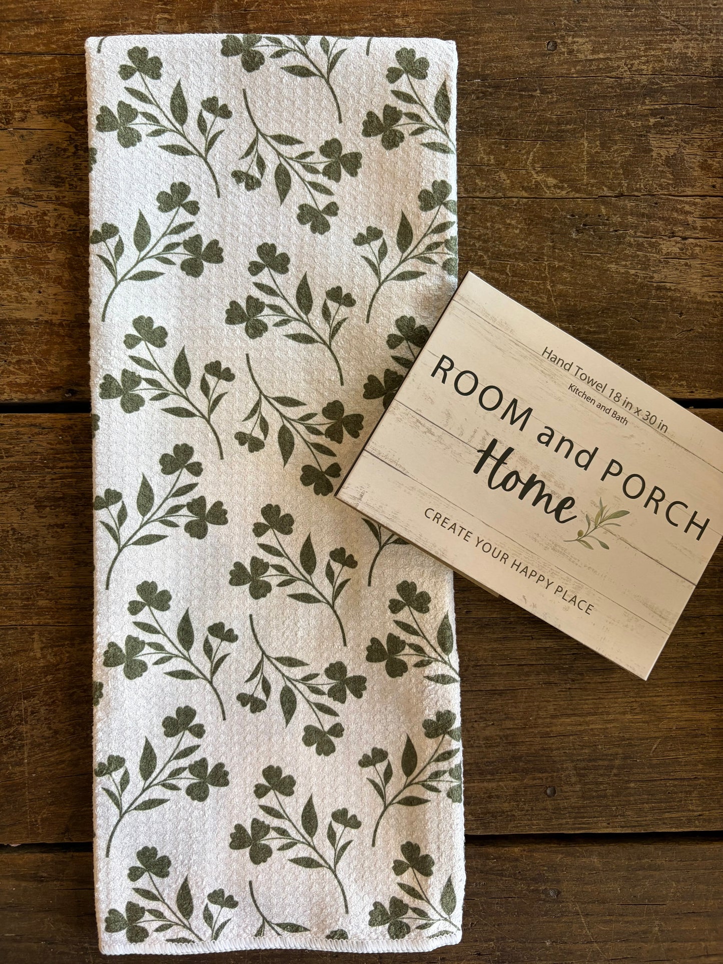 Meadow White - Double Sided - Hand Towel - Room and Porch 