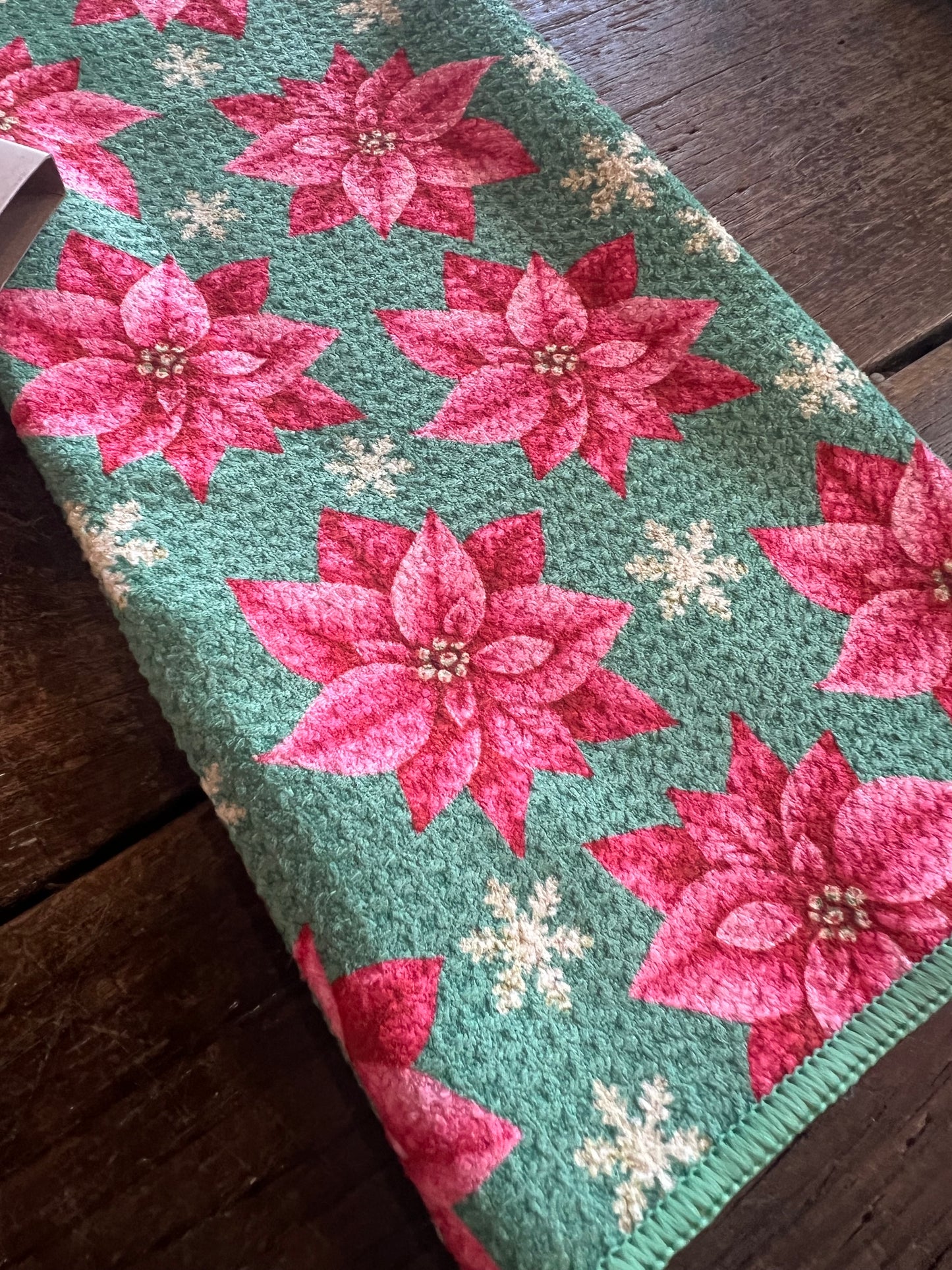 Poinsettia - Double Sided - Hand Towel