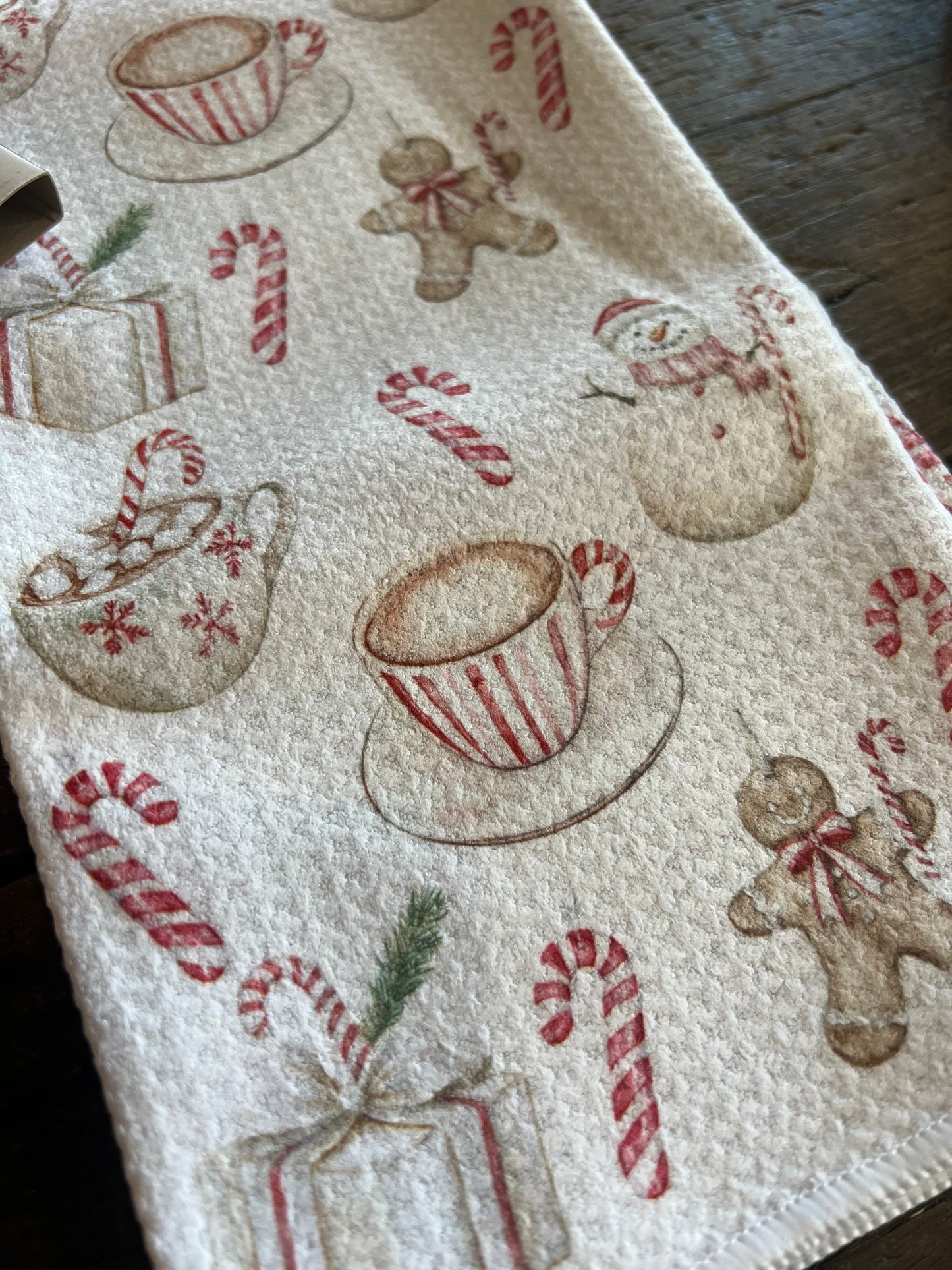 Candy Cane Lane - Double Sided - Hand Towel