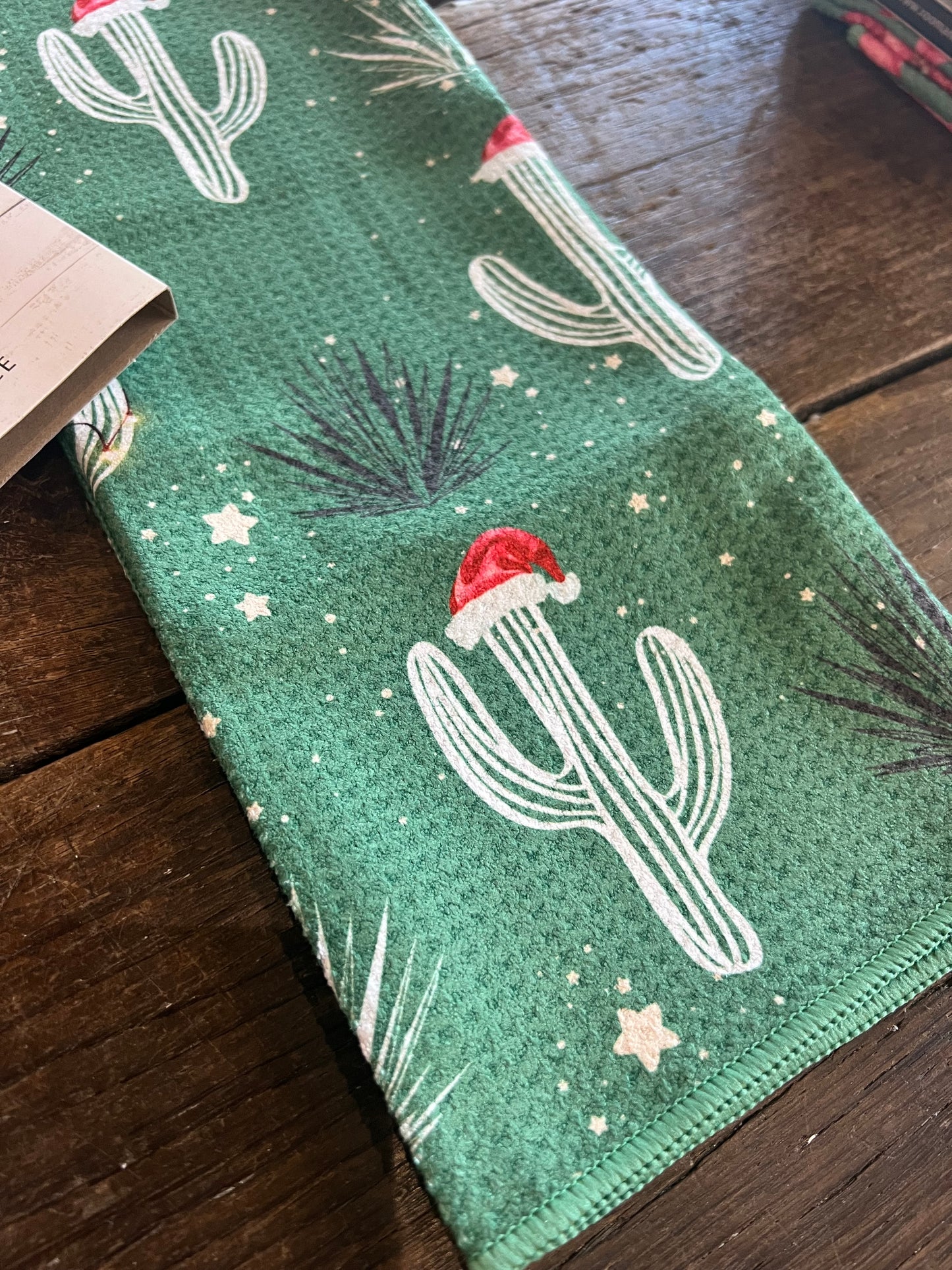 Christmas Cactus - Double Sided - Hand Towel