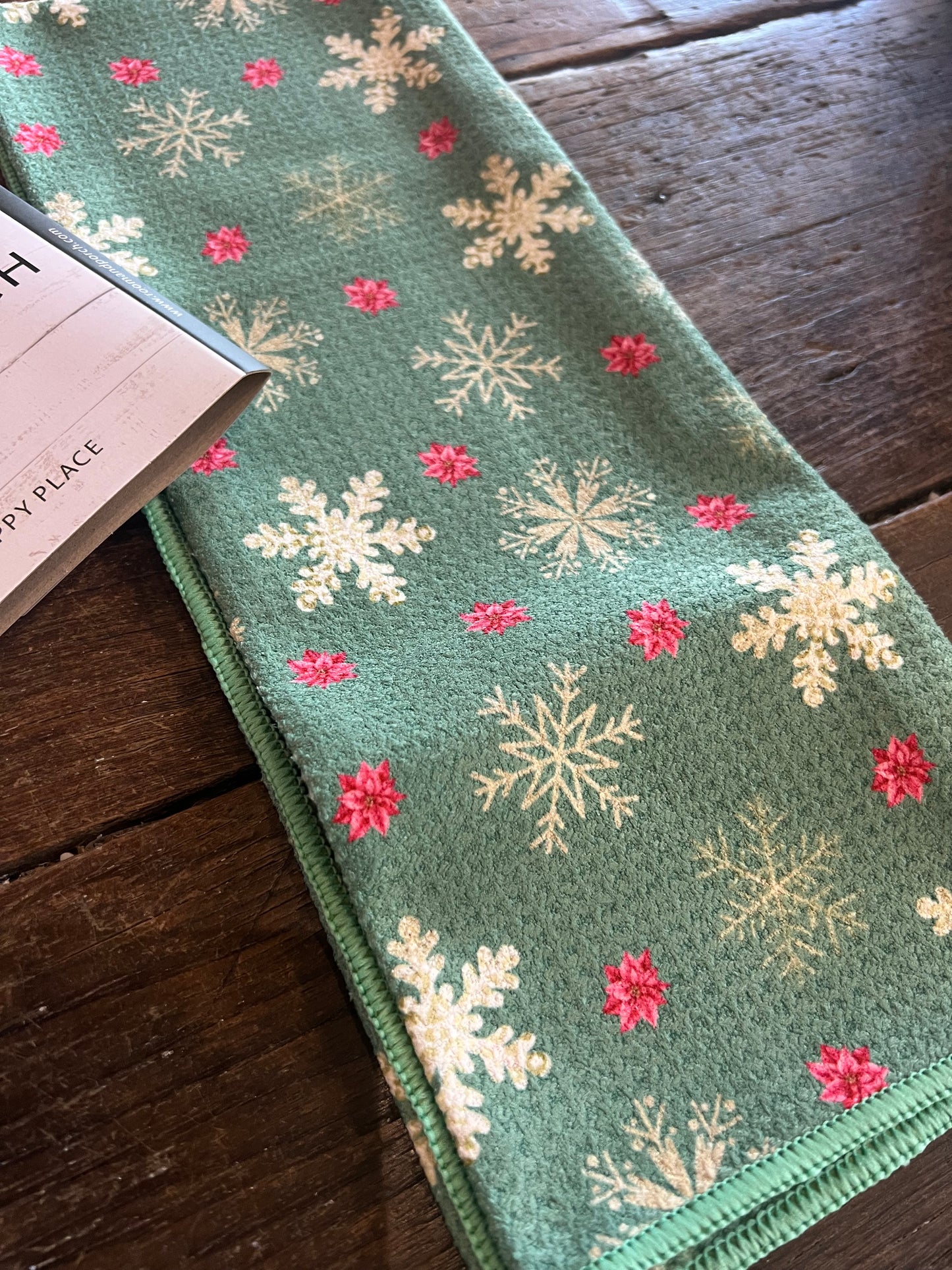 Sparkling Snowflakes - Double Sided - Hand Towel