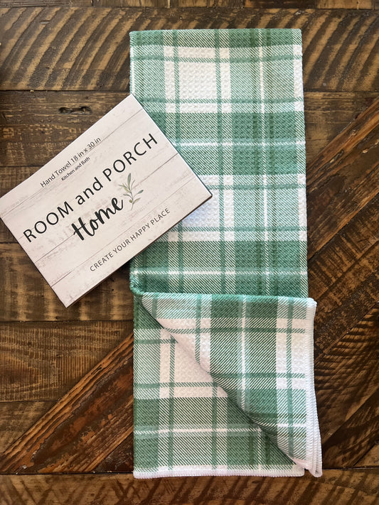 Balsam Plaid - Double Sided - Hand Towel