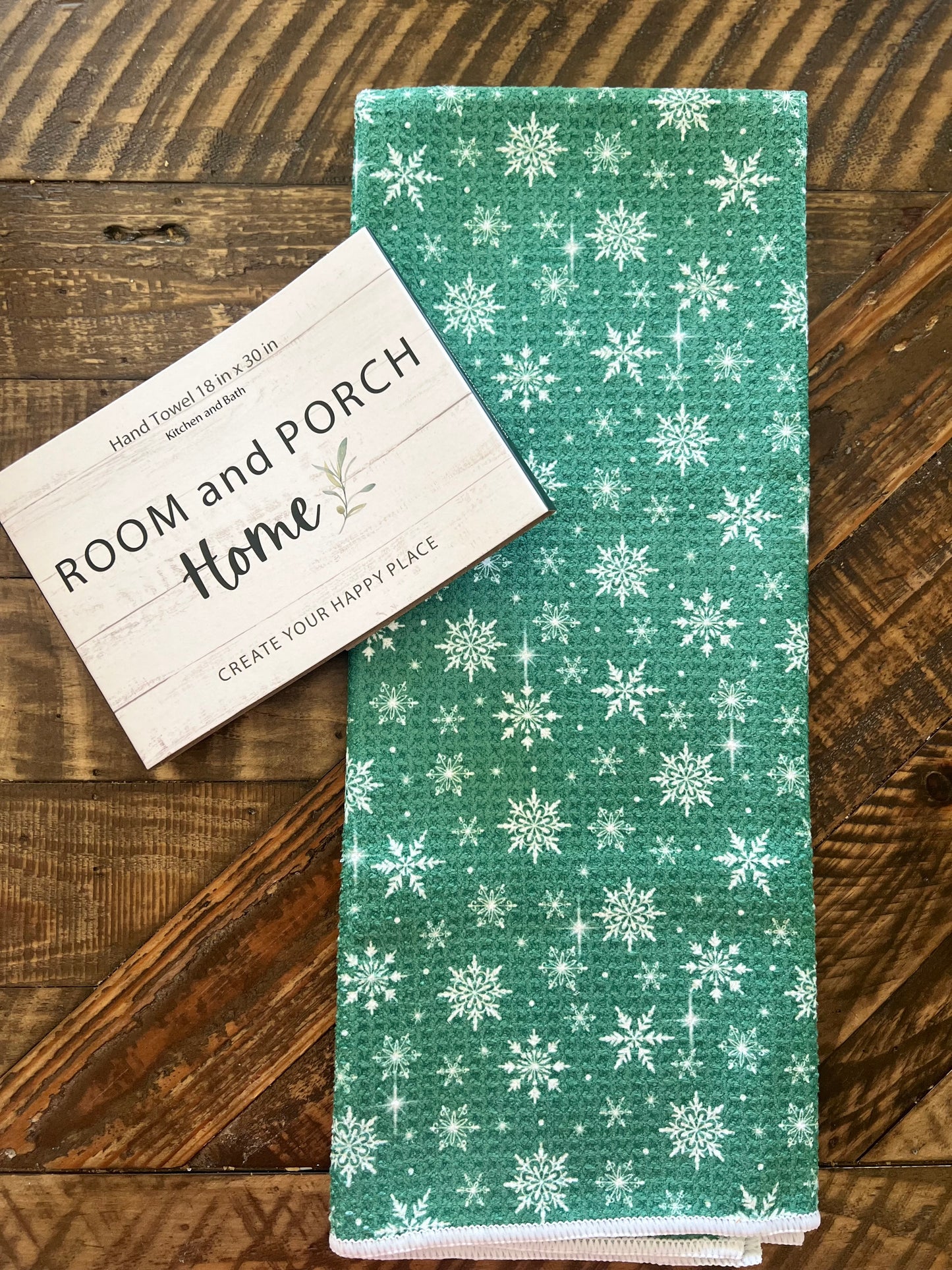 Winter Snowflakes - Double Sided - Hand Towel