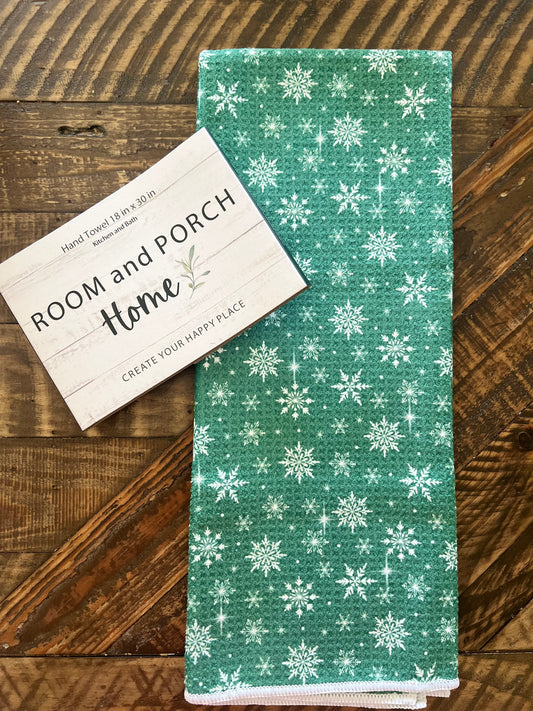 Winter Snowflakes - Double Sided - Hand Towel