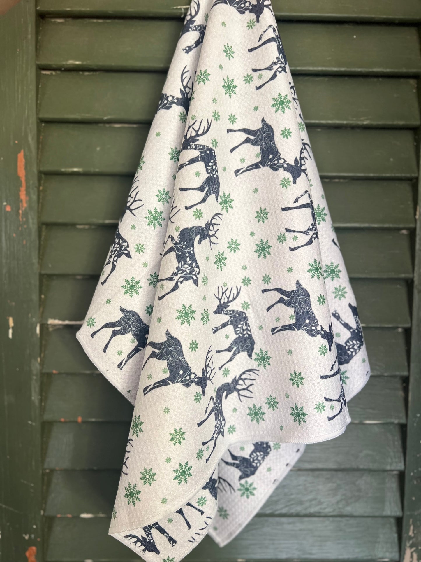 Winter Deer - Double Sided - Hand Towel