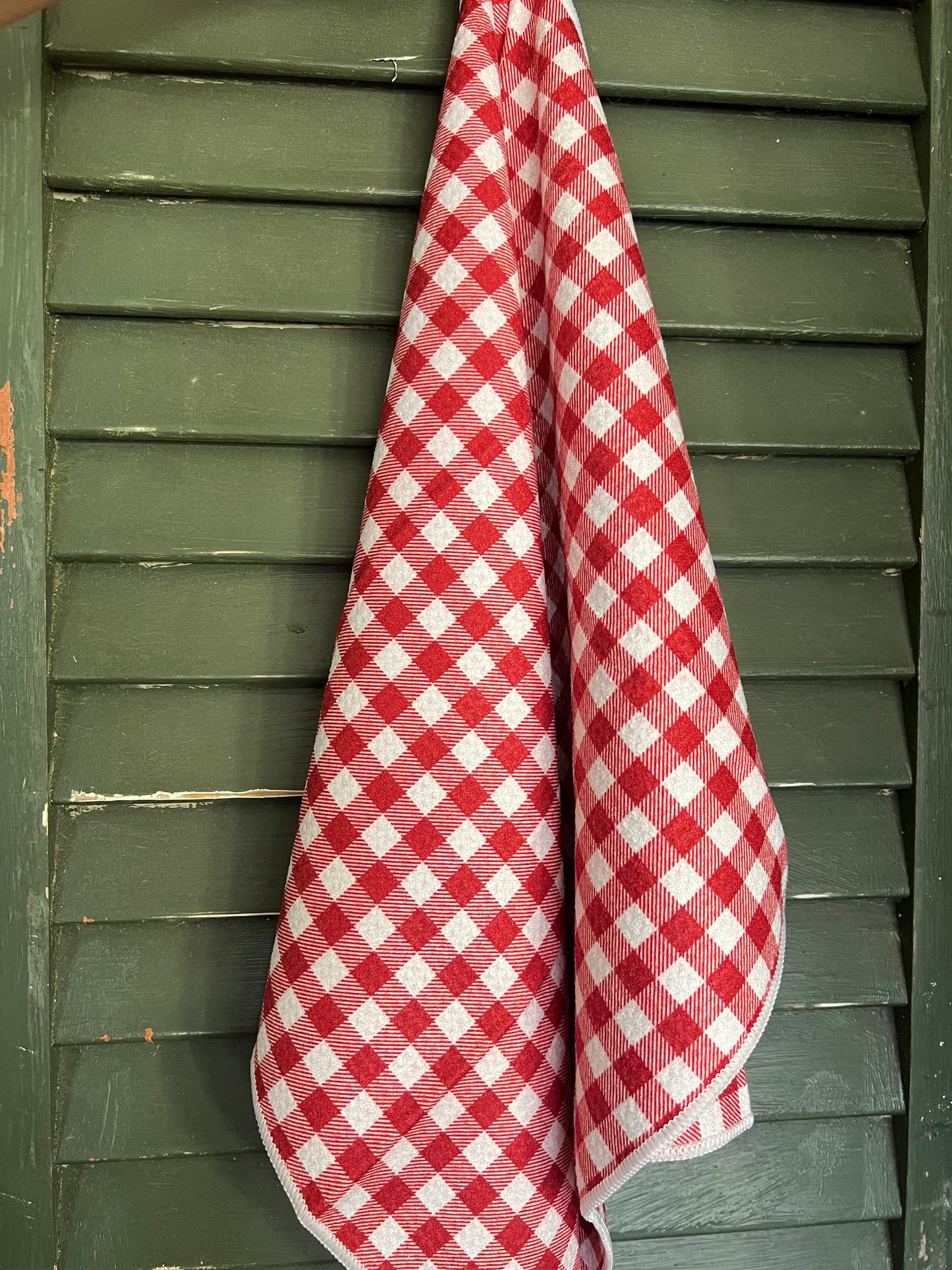 Christmas Red Gingham - Double Sided - Hand Towel