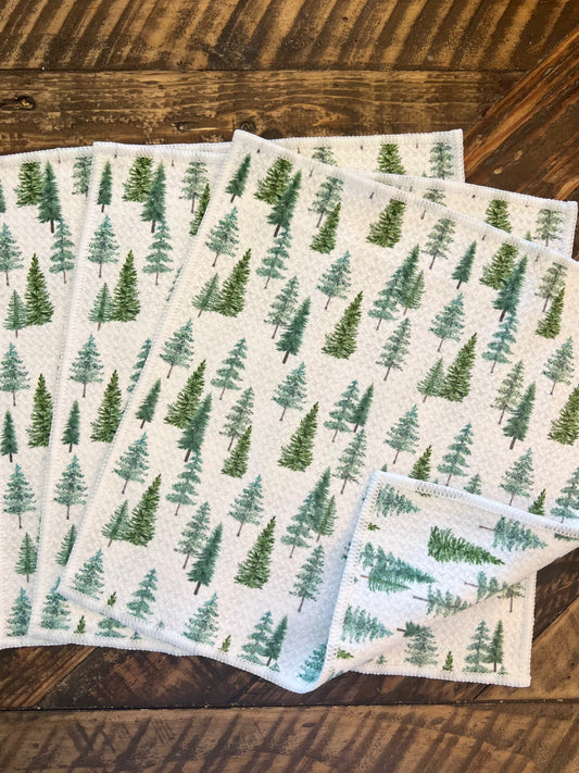 Mountainside - 2 sided - Set of 3 Dishcloths