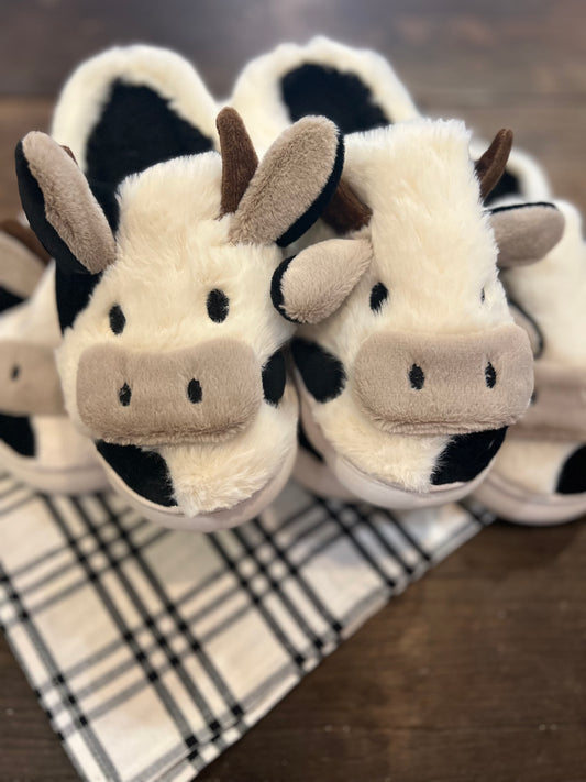 Cow Slippers size 7-8 (38-39)