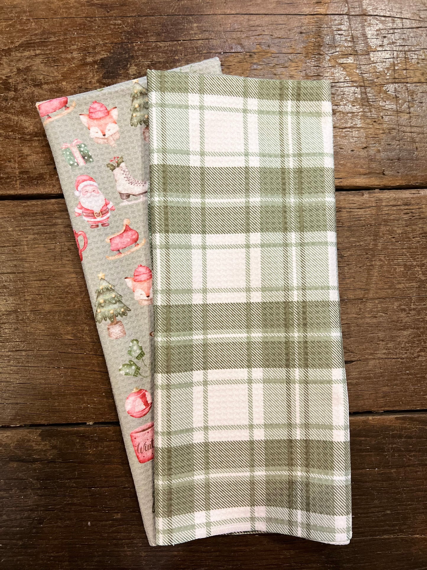 Green Plaid - Hand Towel