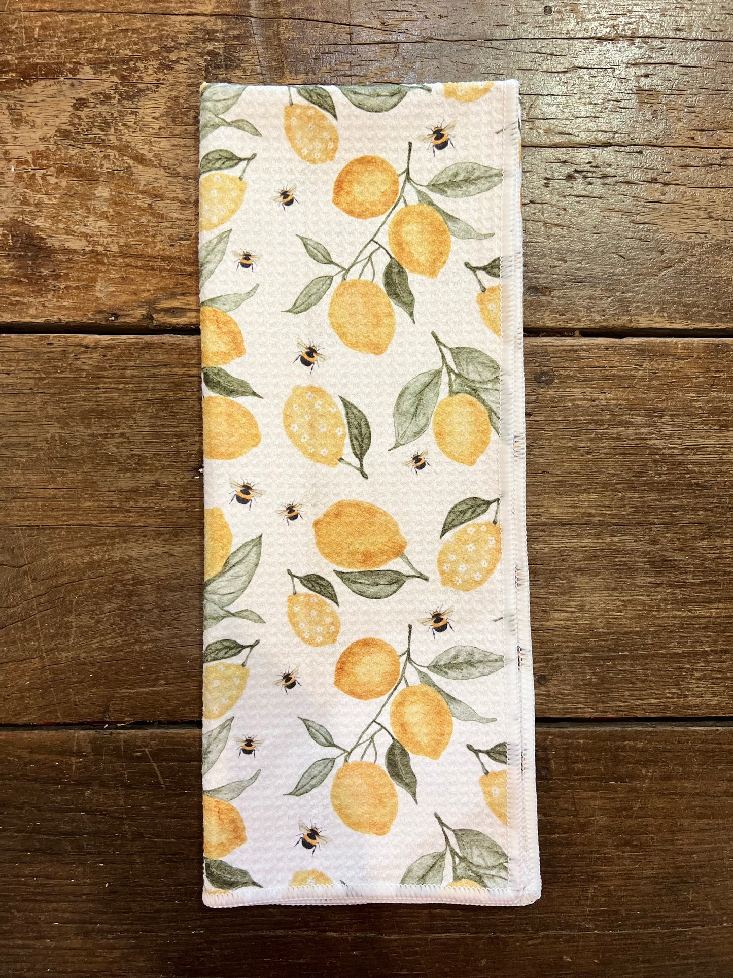 Lemons & Bees - 2 sided - Hand Towel