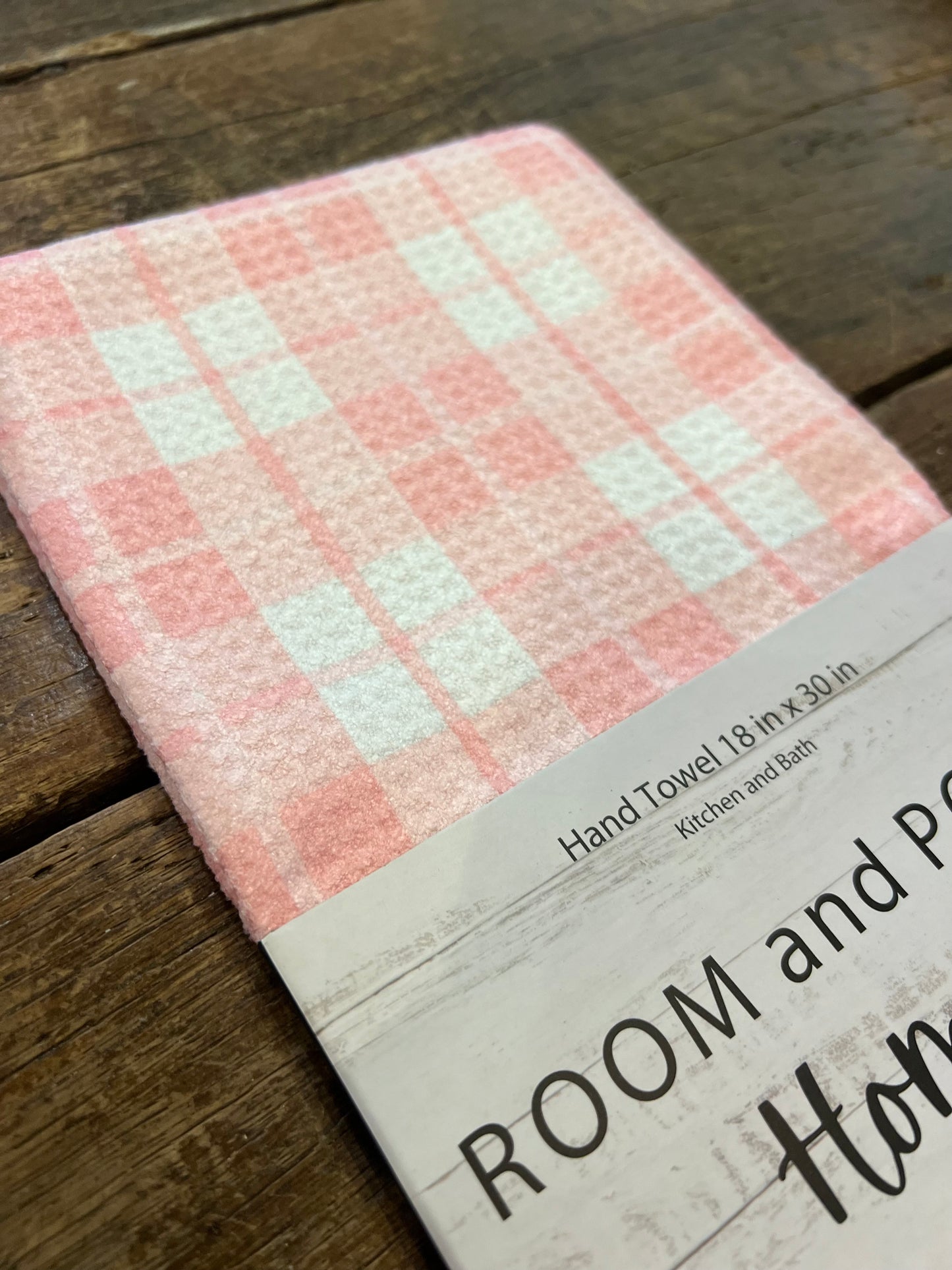 Pink Plaid - Hand Towel