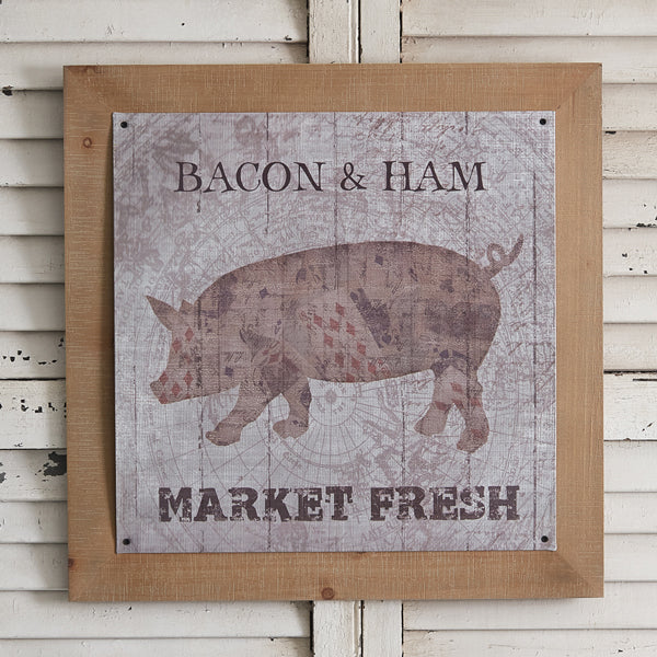 Vintage Style Meat Market Wall Art