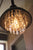 Metal pendant lamp with hanging gems (Plug In)