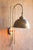 Metal wall light with antique brass finish | Industrial Light (PLUG IN)